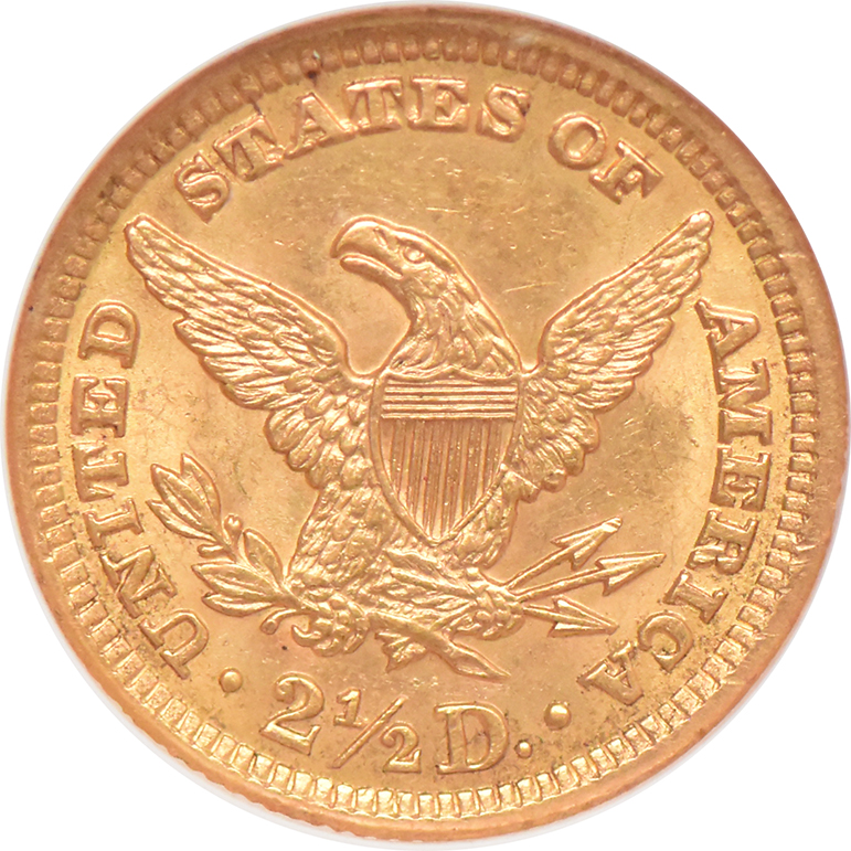 1903 Gold $2.50 NGC, MS-61