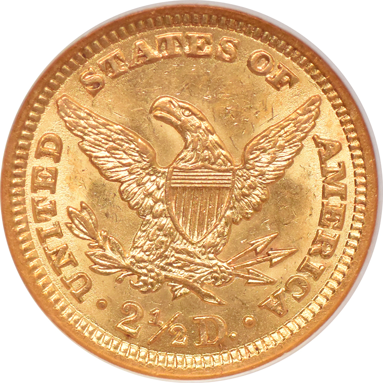 1904 Gold $2.50 NGC, MS-61