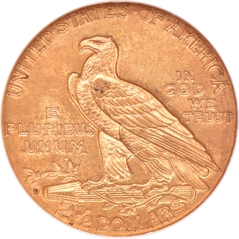 1925-D Gold $2.50 NGC, MS-61