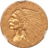 1911 Gold $2.50 NGC, AU-58