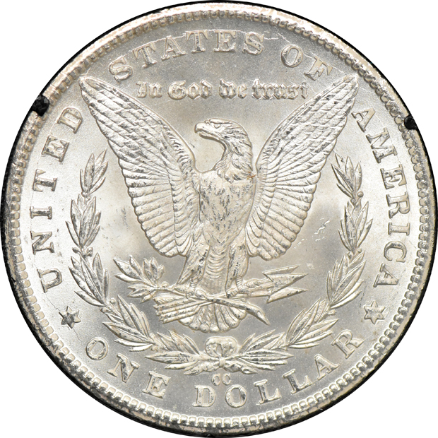 1881-CC Silver Dollar HOUSED IN A GSA HOLDER, MS-60 ++