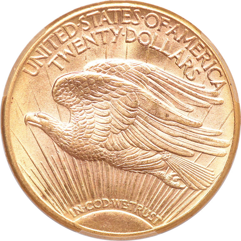 1923-D Gold $20 PCGS, MS-64