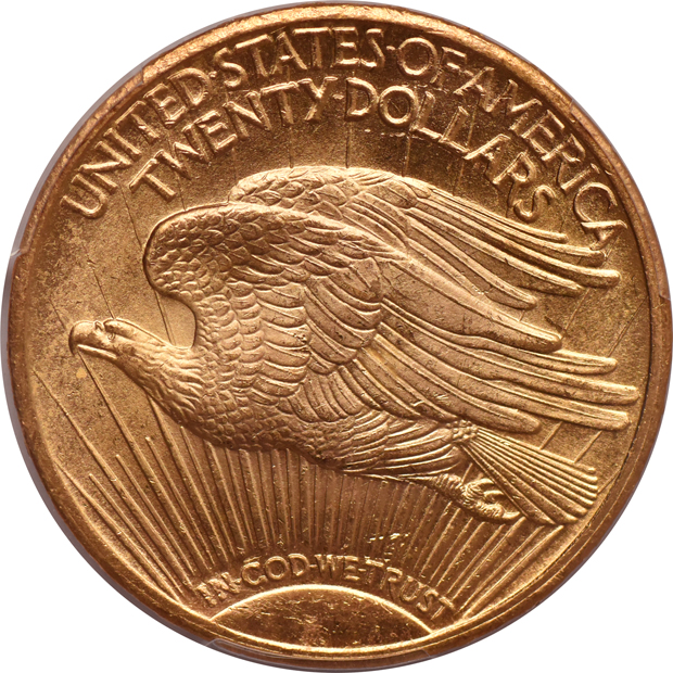 1924 Gold $20 PCGS, MS-64