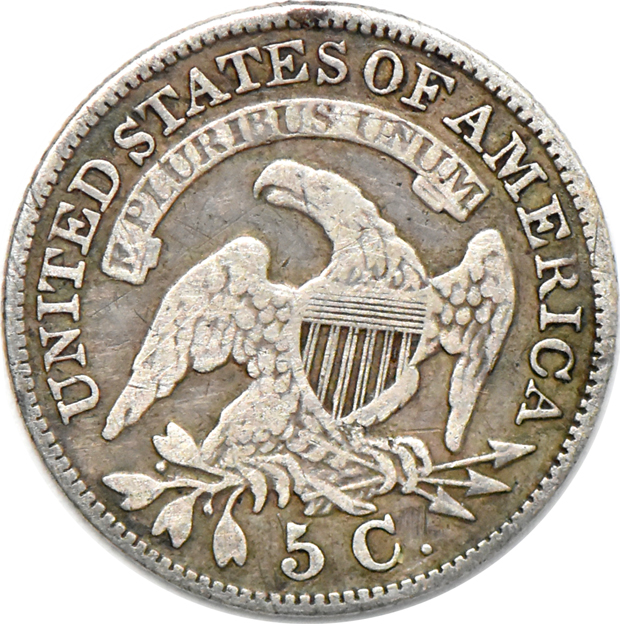 1829 Half Dime, VF Lt. Scratches