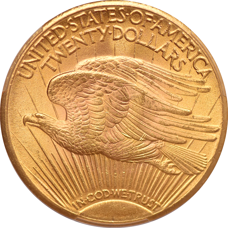 1927 Gold $20 PCGS, MS-64