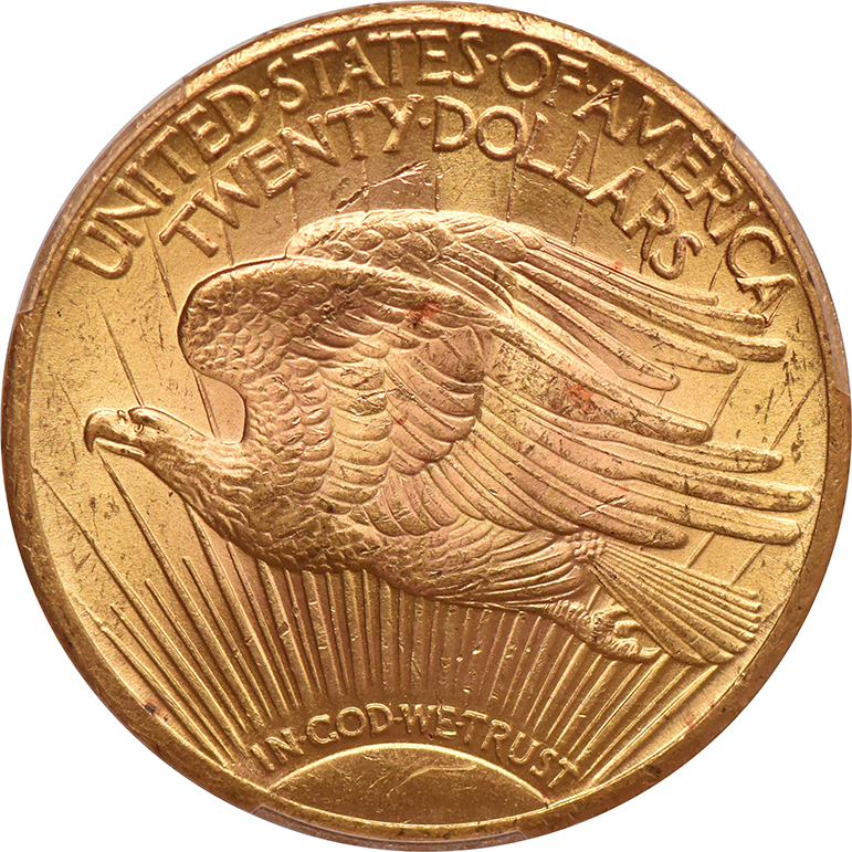 1927 Gold $20 PCGS, MS-61