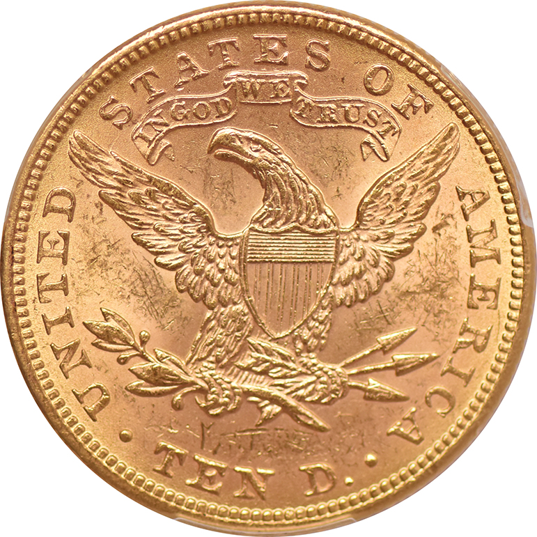 1897 Gold $10 PCGS, MS-62