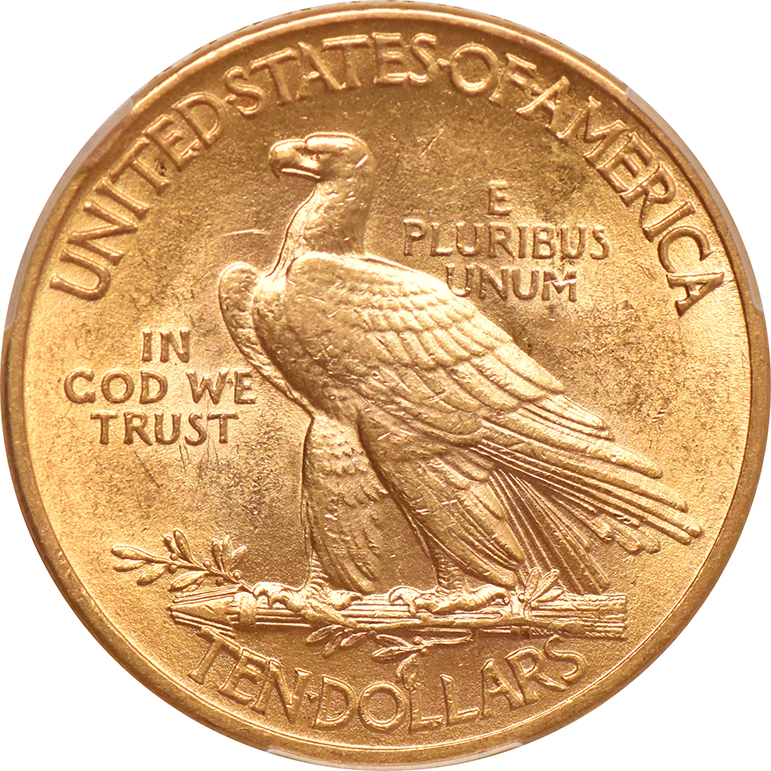 1913 Gold $10 PCGS, AU-58