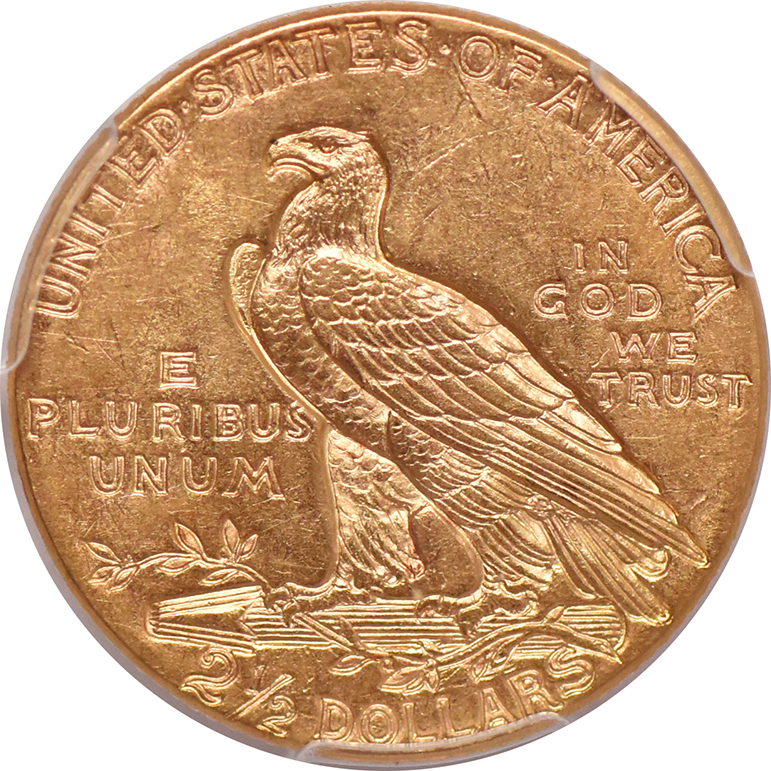 1926 Gold $2.50 PCGS, MS-62
