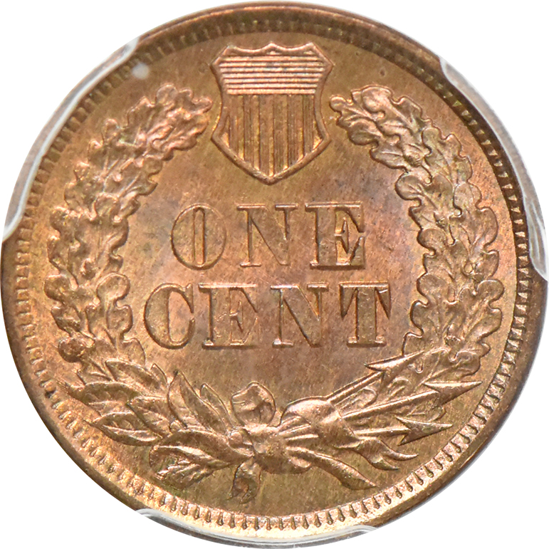 1871 Cent Shallow, N FS-901 PCGS, MS-64 RB