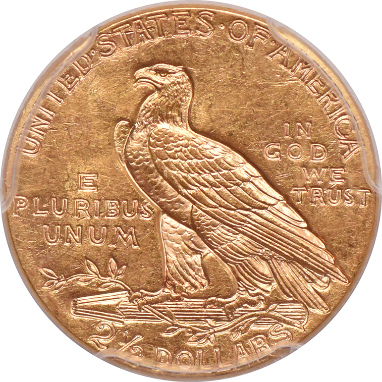 1928 Gold $2.50 PCGS, MS-61