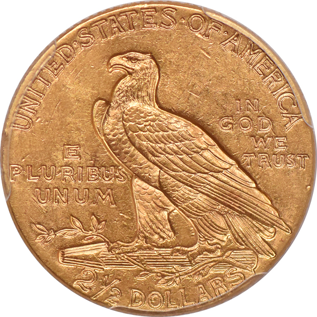 1926 Gold $2.50 PCGS, MS-62
