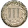 1870 Nickel Three-Cent Piece, AU-53