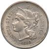 1869 Nickel Three-Cent Piece, MS-63