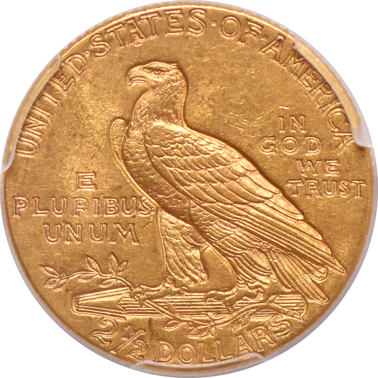 1909 Gold $2.50 PCGS, MS-61