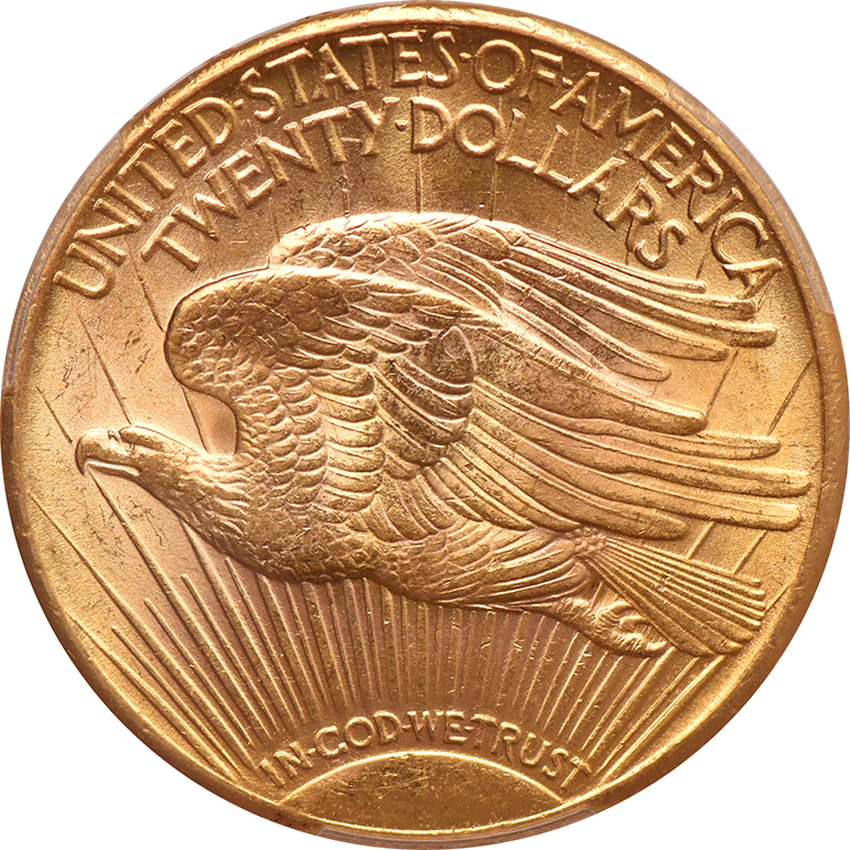 1925 Gold $20 PCGS, MS-63