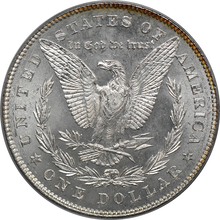 1878 Silver Dollar 7/8TF STRONG PCGS, MS-64