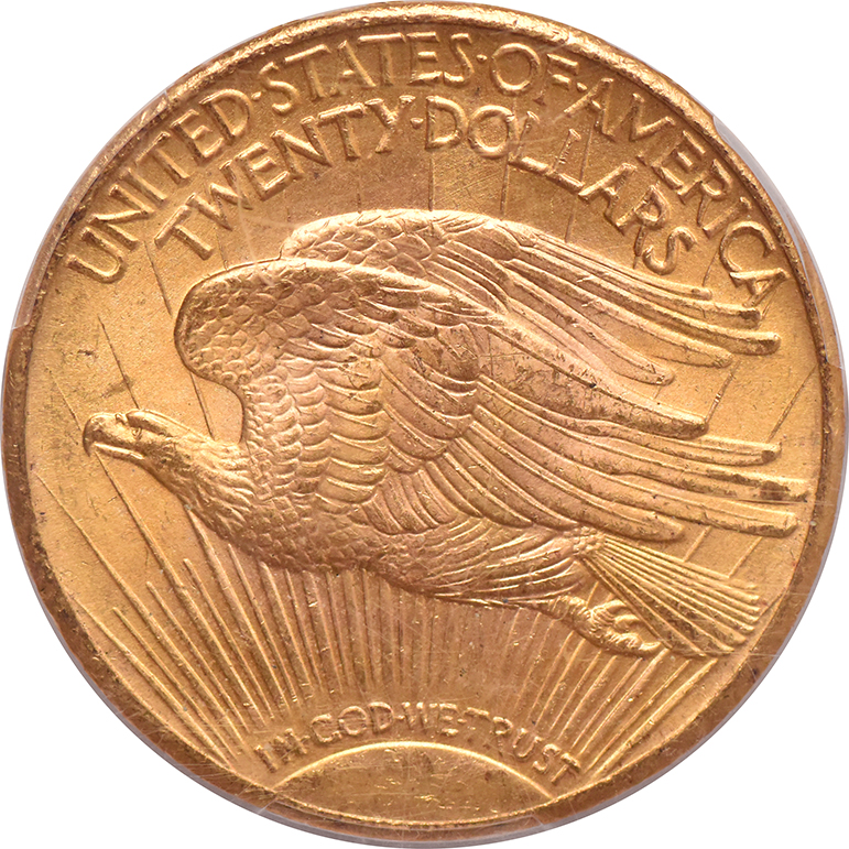 1927 Gold $20 PCGS, MS-64