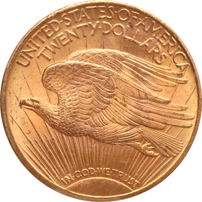 1924 Gold $20 PCGS, MS-64