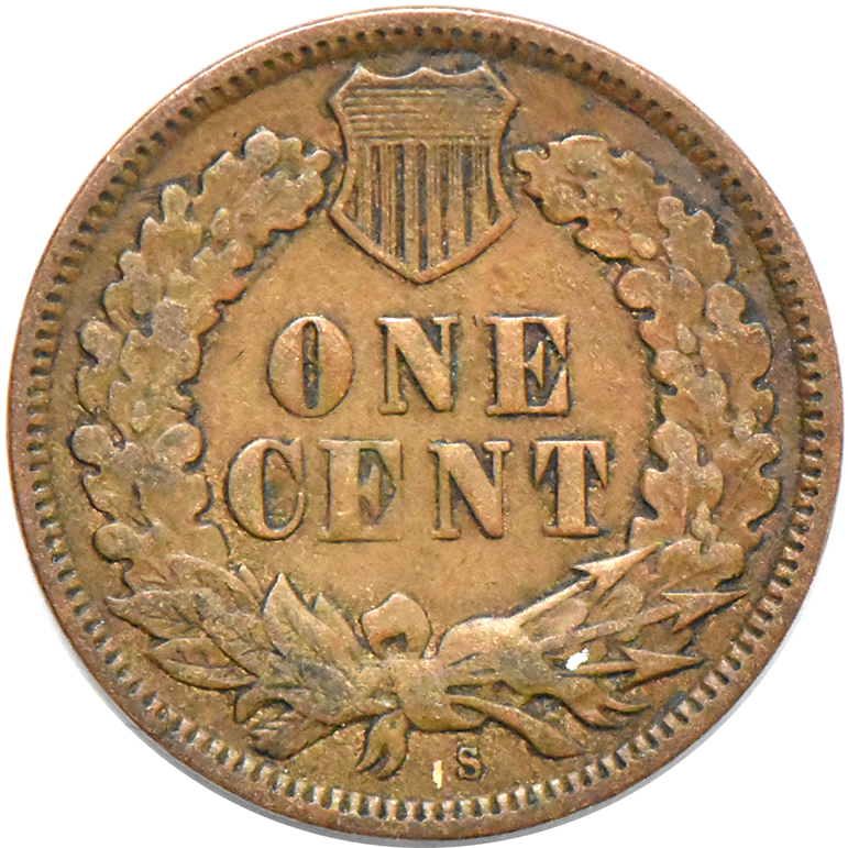 1908-S Cent, VF-25