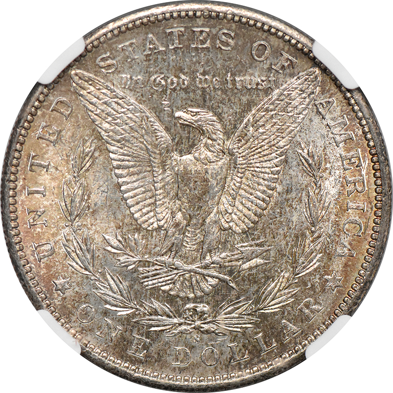 1898-S Silver Dollar NGC, MS-61