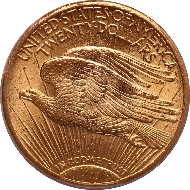 1928 Gold $20 PCGS, MS-63
