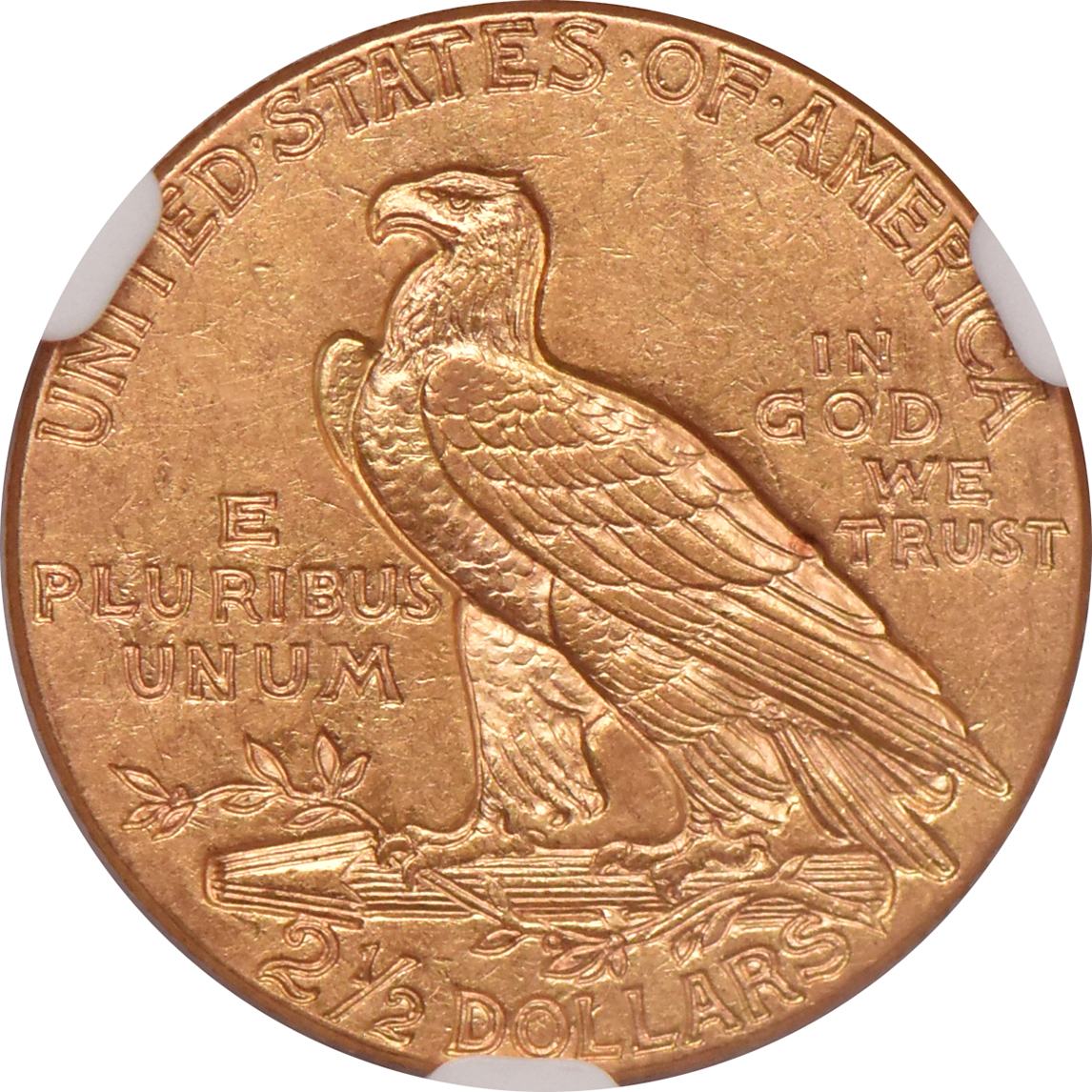 1927 Gold $2.50 NGC, AU-58