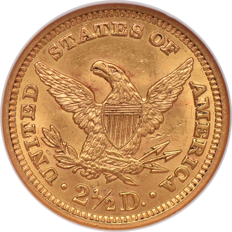 1905 Gold $2.50 NGC, MS-63
