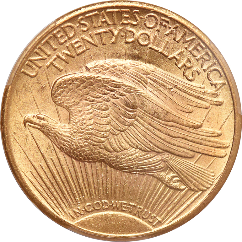 1924 Gold $20 PCGS, MS-64