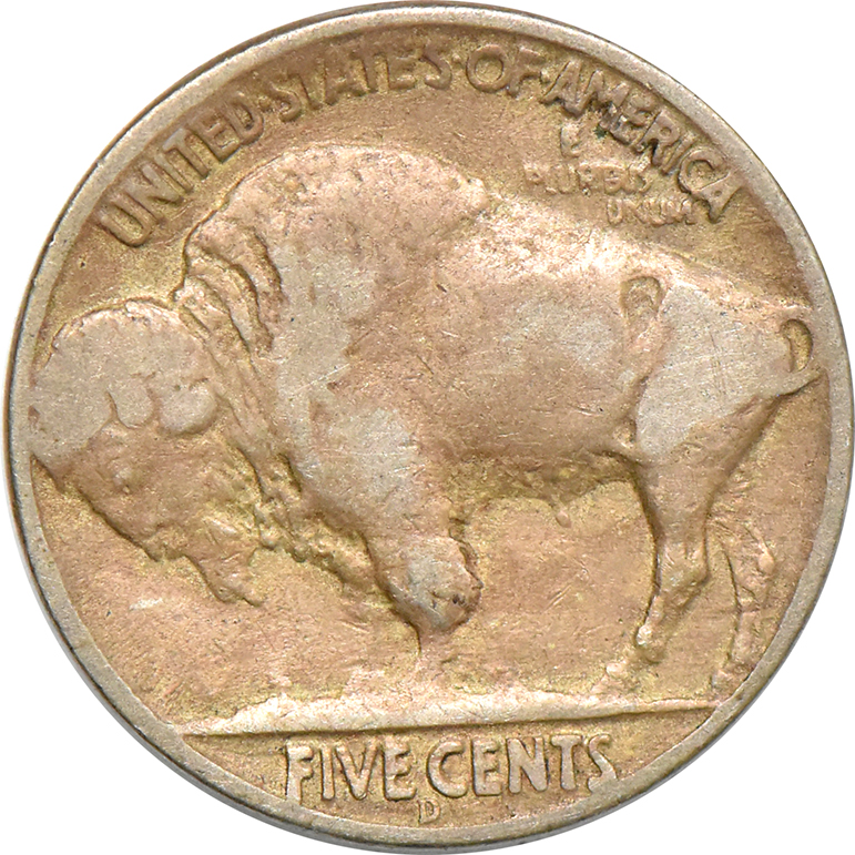 1937-D Nickel 3 Legged, VF-20