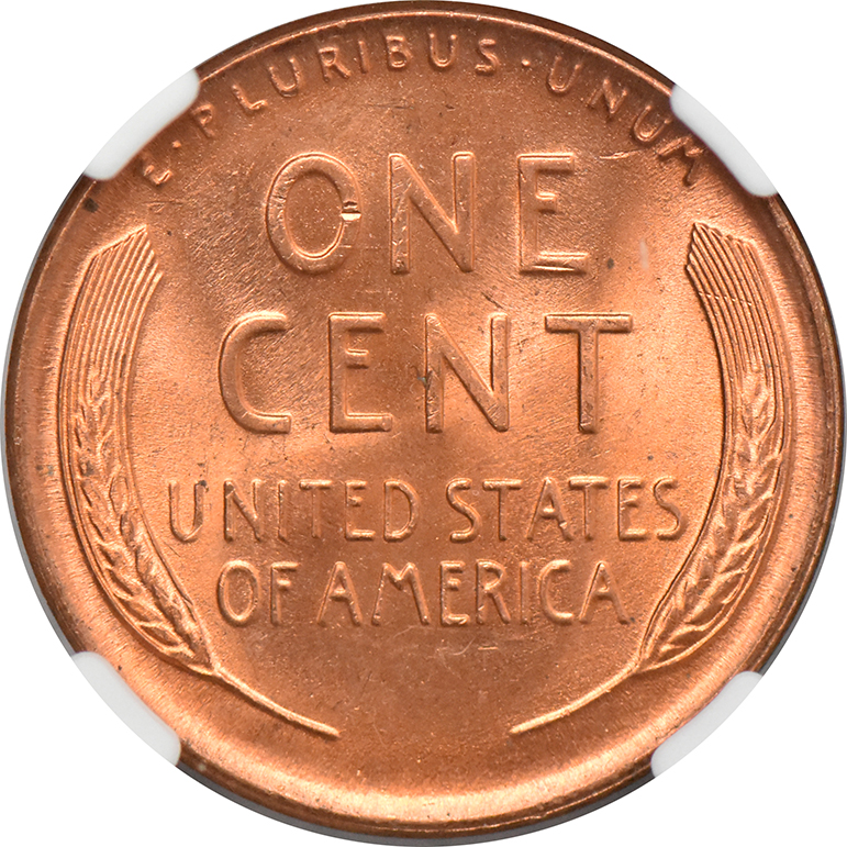 1947 Cent NGC, MS-66 RD