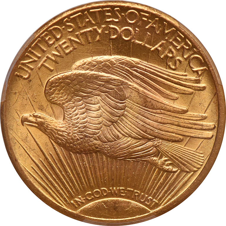 1924 Gold $20 PCGS, MS-63