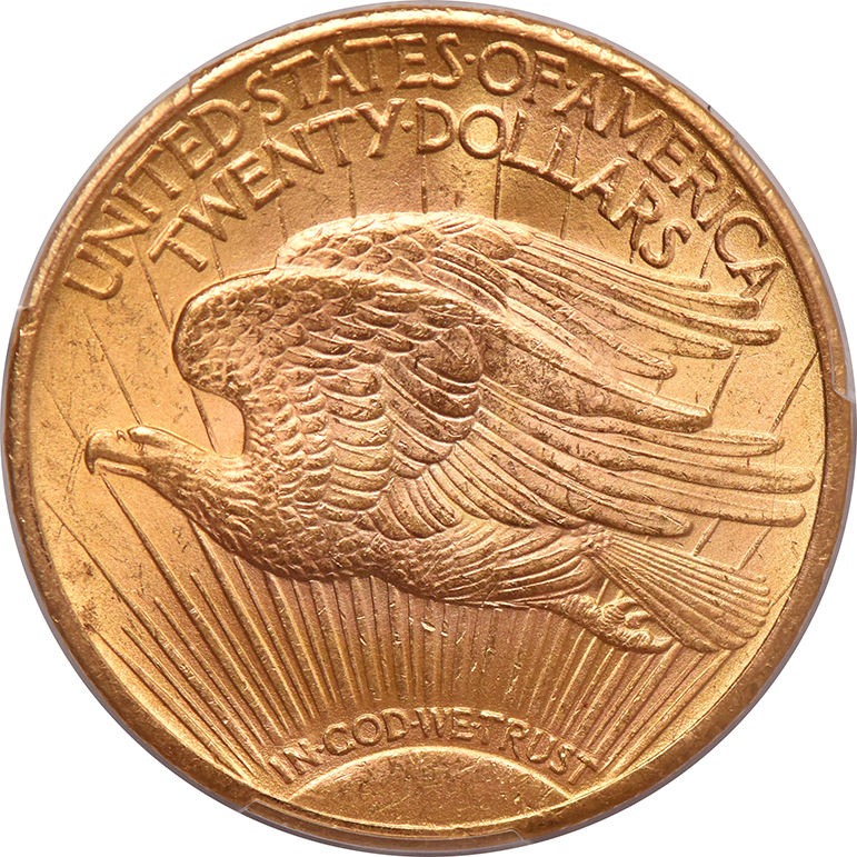 1924 Gold $20 PCGS, MS-64