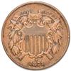 1871 Two-Cent, AU-50