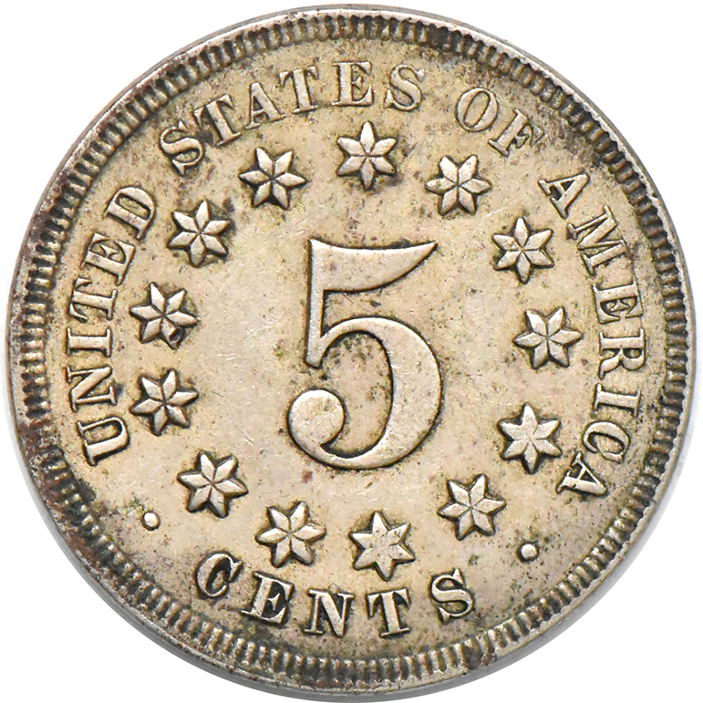 1868 Nickel, AU-55