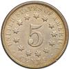 1869 Nickel, AU-58
