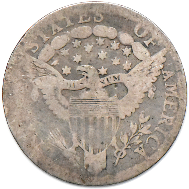 1805 Dime 4 Berries, AG-3
