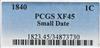 1840 Cent Small Date PCGS, XF-45 BN