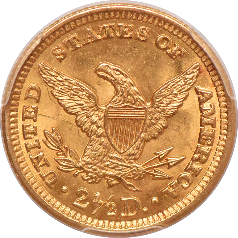1905 Gold $2.50 PCGS, MS-63