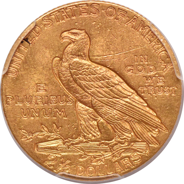1909 Gold $2.50 PCGS, MS-61