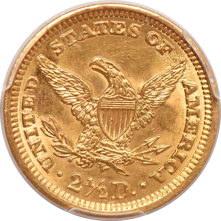 1904 Gold $2.50 PCGS, MS-62