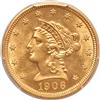 1906 Gold $2.50 PCGS, MS-63