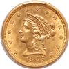 1906 Gold $2.50 PCGS, MS-62