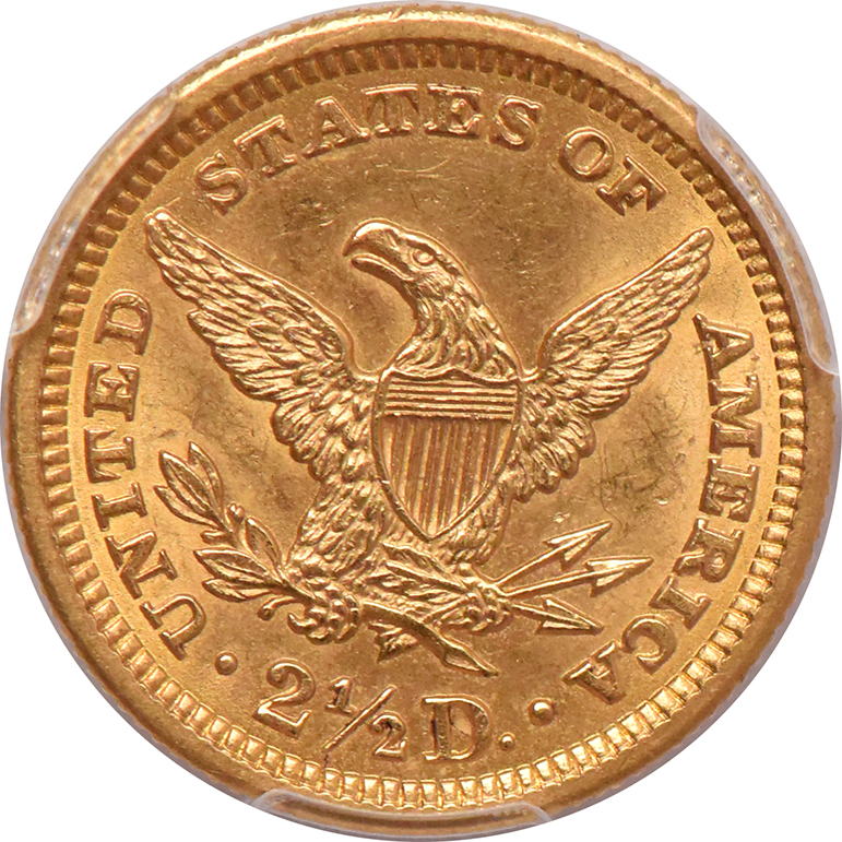 1906 Gold $2.50 PCGS, MS-62