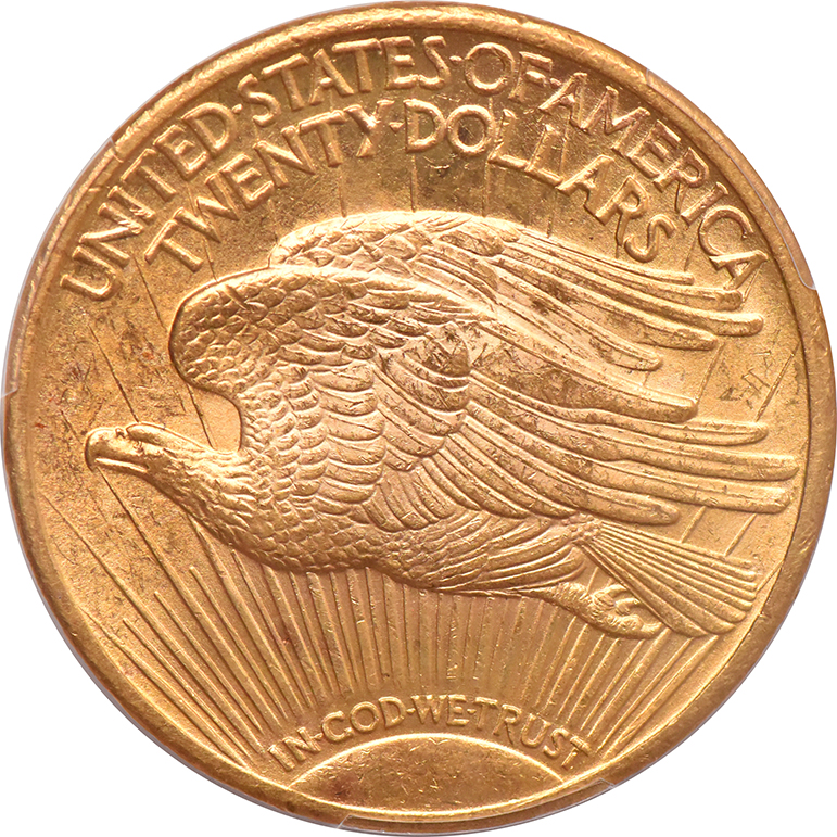 1924 Gold $20 PCGS, MS-65