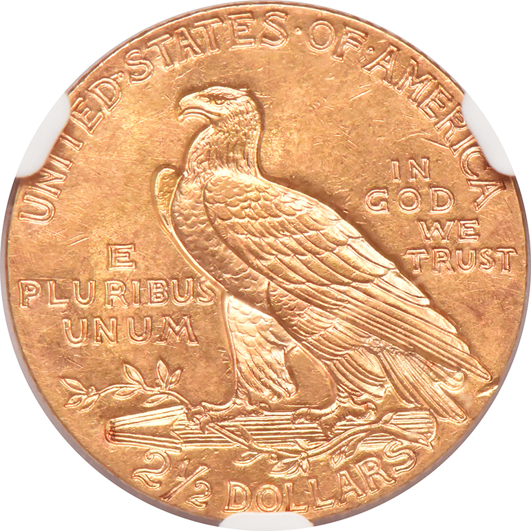 1929 Gold $2.50 NGC, MS-62