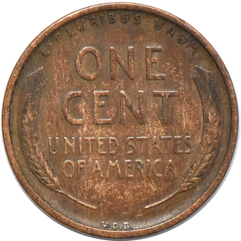 1909-S VDB Cent Lincoln, XF-40