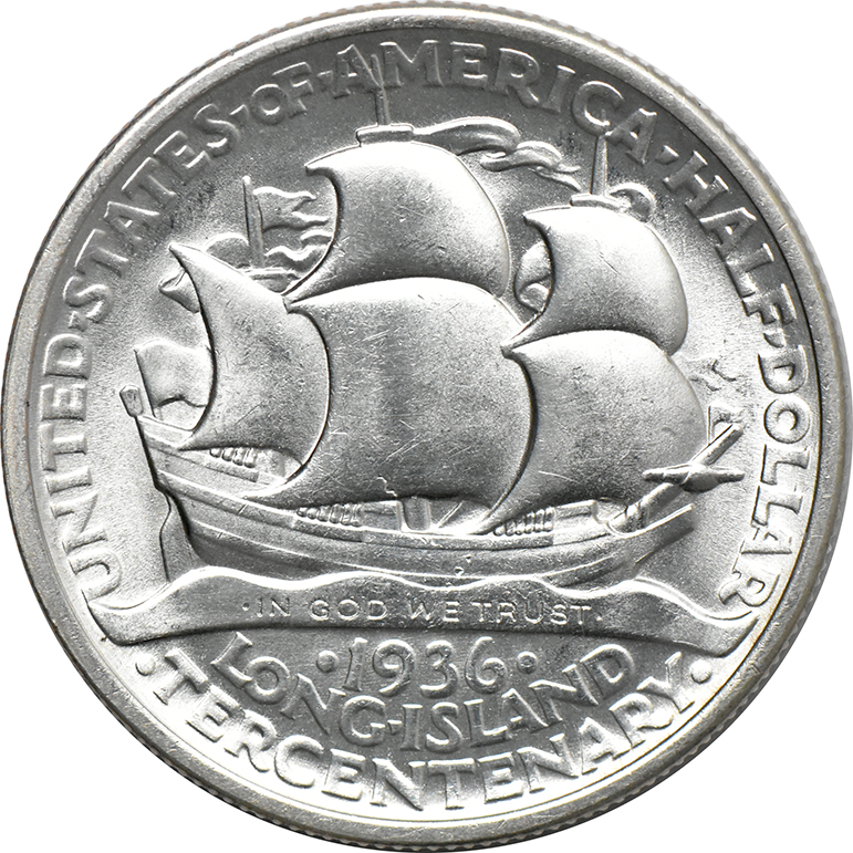1936 Half Dollar Long Island, MS-64