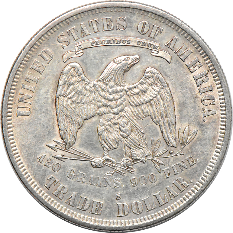 1877-S Trade Dollar TRADE, Unc