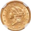 1853 Gold Dollar NGC, AU-58